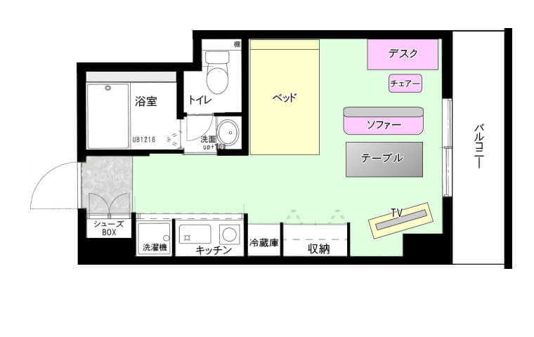 大阪 家具付きの単身赴任マンション