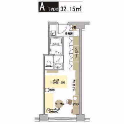 メゾン淀川 メゾン淀川-Aタイプ間取り図面