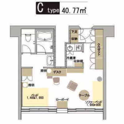 メゾン淀川 メゾン淀川-Cタイプ間取り図面