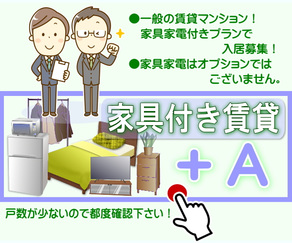 一般賃貸の家具付きプラン+A【単身赴任本舗】