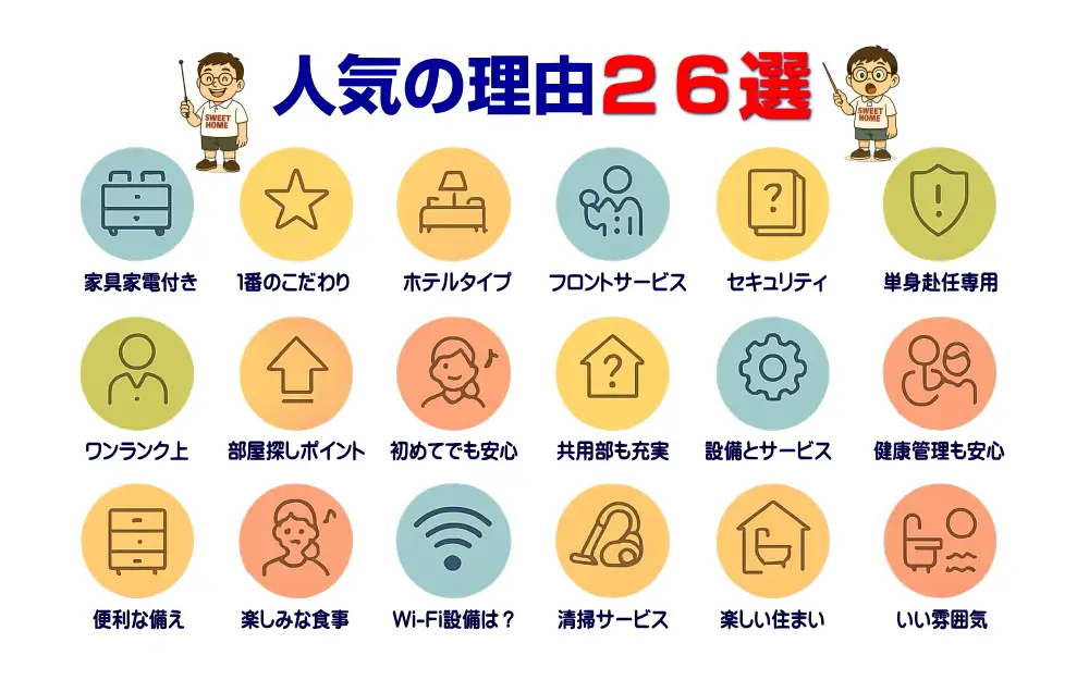 単身赴任専用賃貸-人気の理由26選