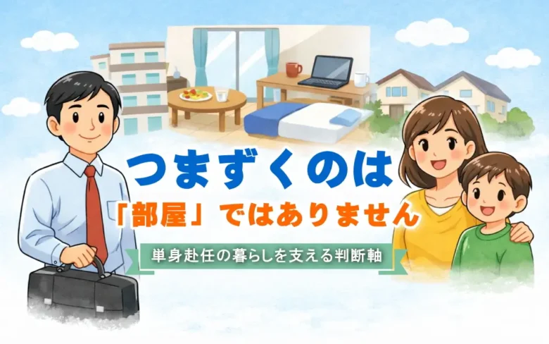 単身赴任で一番つまずかないために！