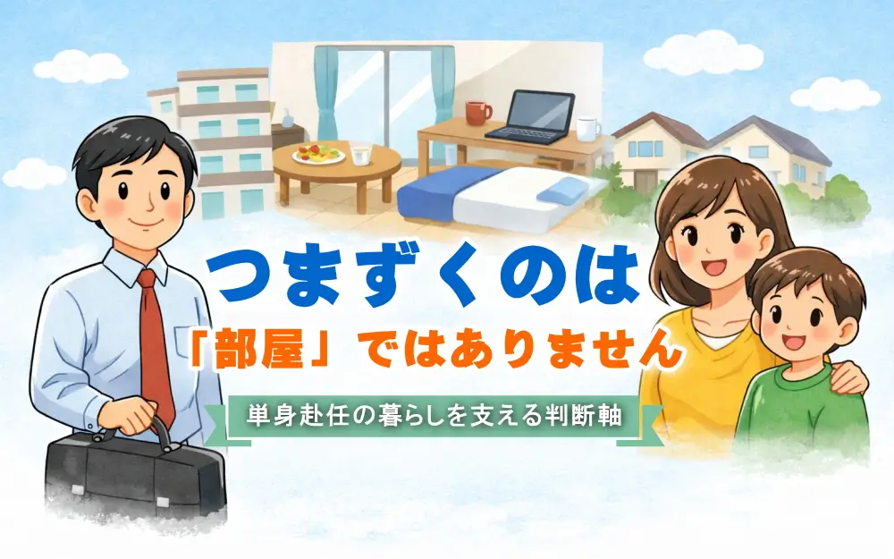 単身赴任で一番つまずきやすいのは「部屋」ではありません