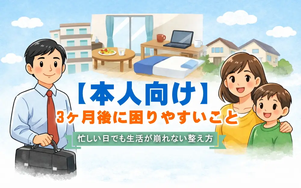 最初は平気でも、3ヶ月後に困りやすいこと