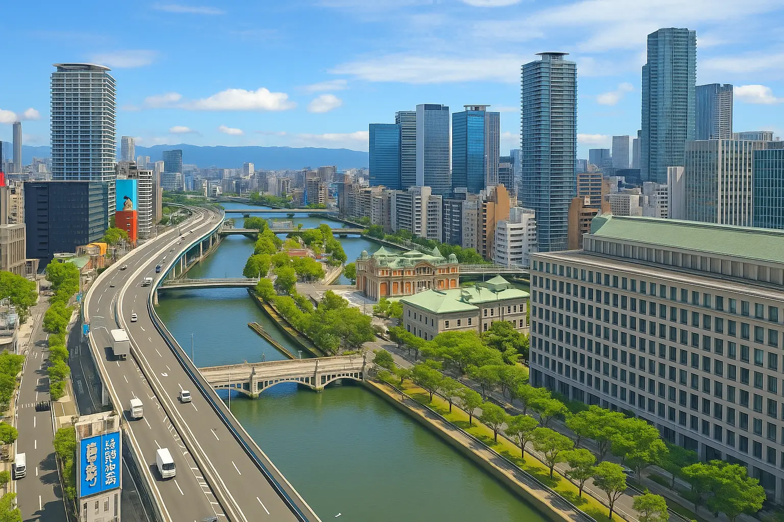 淀屋橋・北浜・天満橋周辺（イメージ画像）