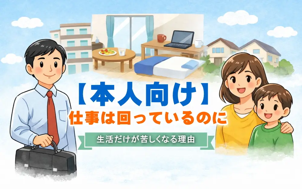 本人向け-仕事は回っているのに 生活だけが苦しくなる理由