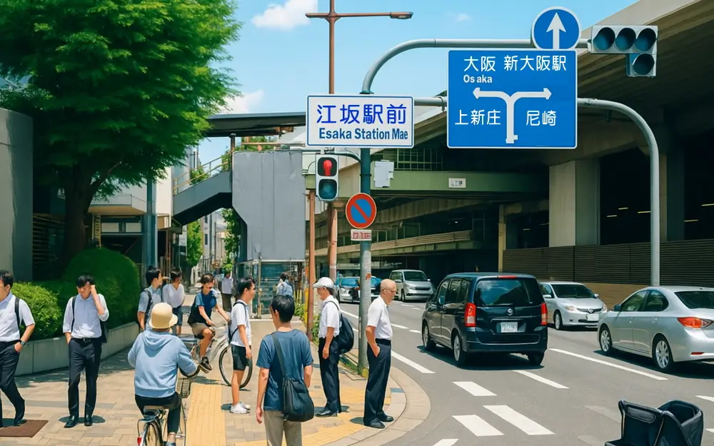 江坂駅前街並みイメージ